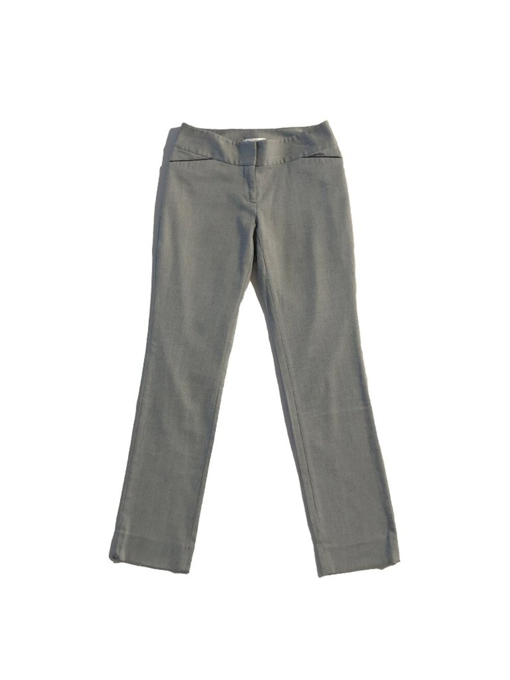White House Black Market Dress Pants Womens Size 0 Gray Slim Leg Stretch Career